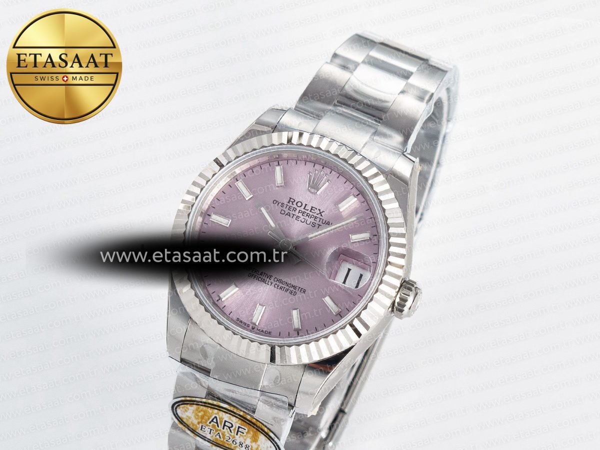 DateJust 31 278274 ARF 1:1 Best Edition 904L Steel Pink Dial Stick Marker on SS Oyster Bracelet ETA 2688 - Görsel 1