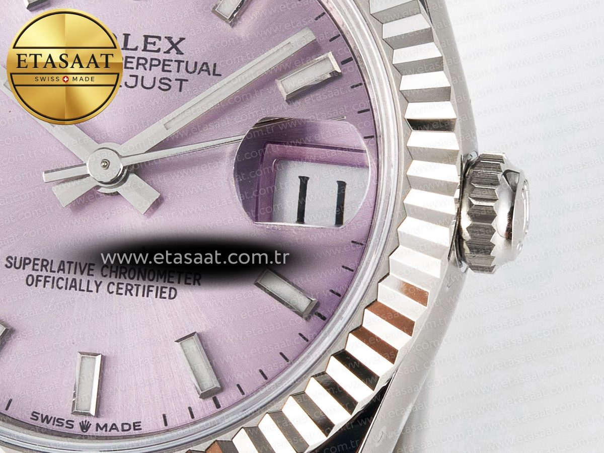 DateJust 31 278274 ARF 1:1 Best Edition 904L Steel Pink Dial Stick Marker on SS Oyster Bracelet ETA 2688 - Görsel 11