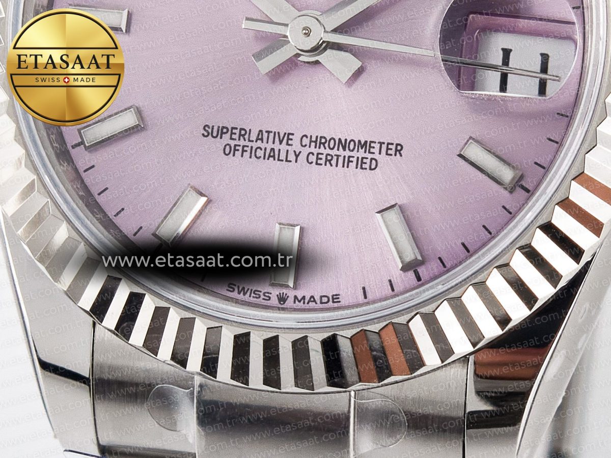 DateJust 31 278274 ARF 1:1 Best Edition 904L Steel Pink Dial Stick Marker on SS Oyster Bracelet ETA 2688 - Görsel 12