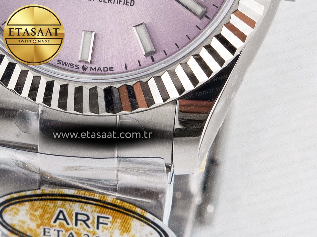 DateJust 31 278274 ARF 1:1 Best Edition 904L Steel Pink Dial Stick Marker on SS Oyster Bracelet ETA 2688 - Görsel 13