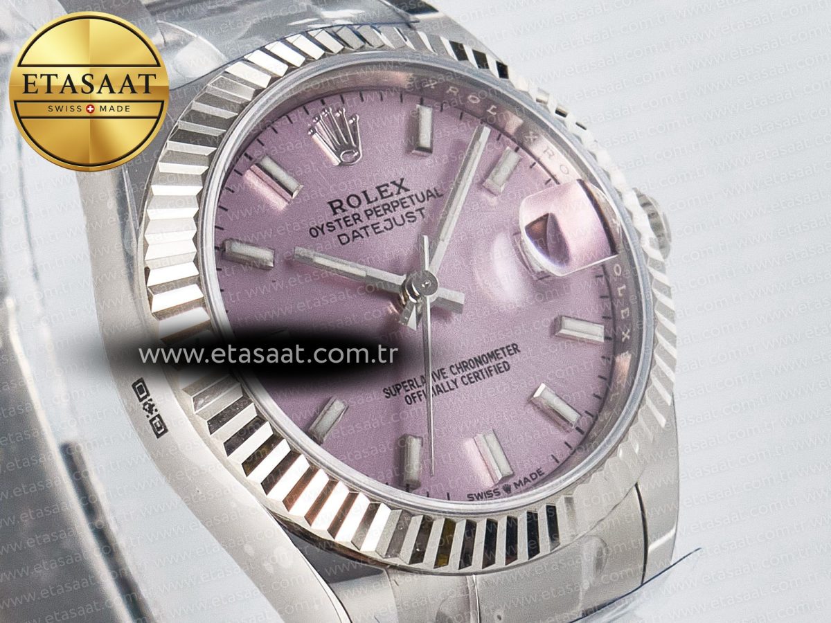 DateJust 31 278274 ARF 1:1 Best Edition 904L Steel Pink Dial Stick Marker on SS Oyster Bracelet ETA 2688 - Görsel 5