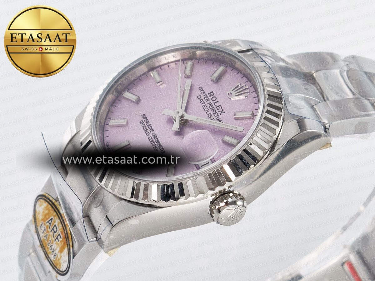 DateJust 31 278274 ARF 1:1 Best Edition 904L Steel Pink Dial Stick Marker on SS Oyster Bracelet ETA 2688 - Görsel 6