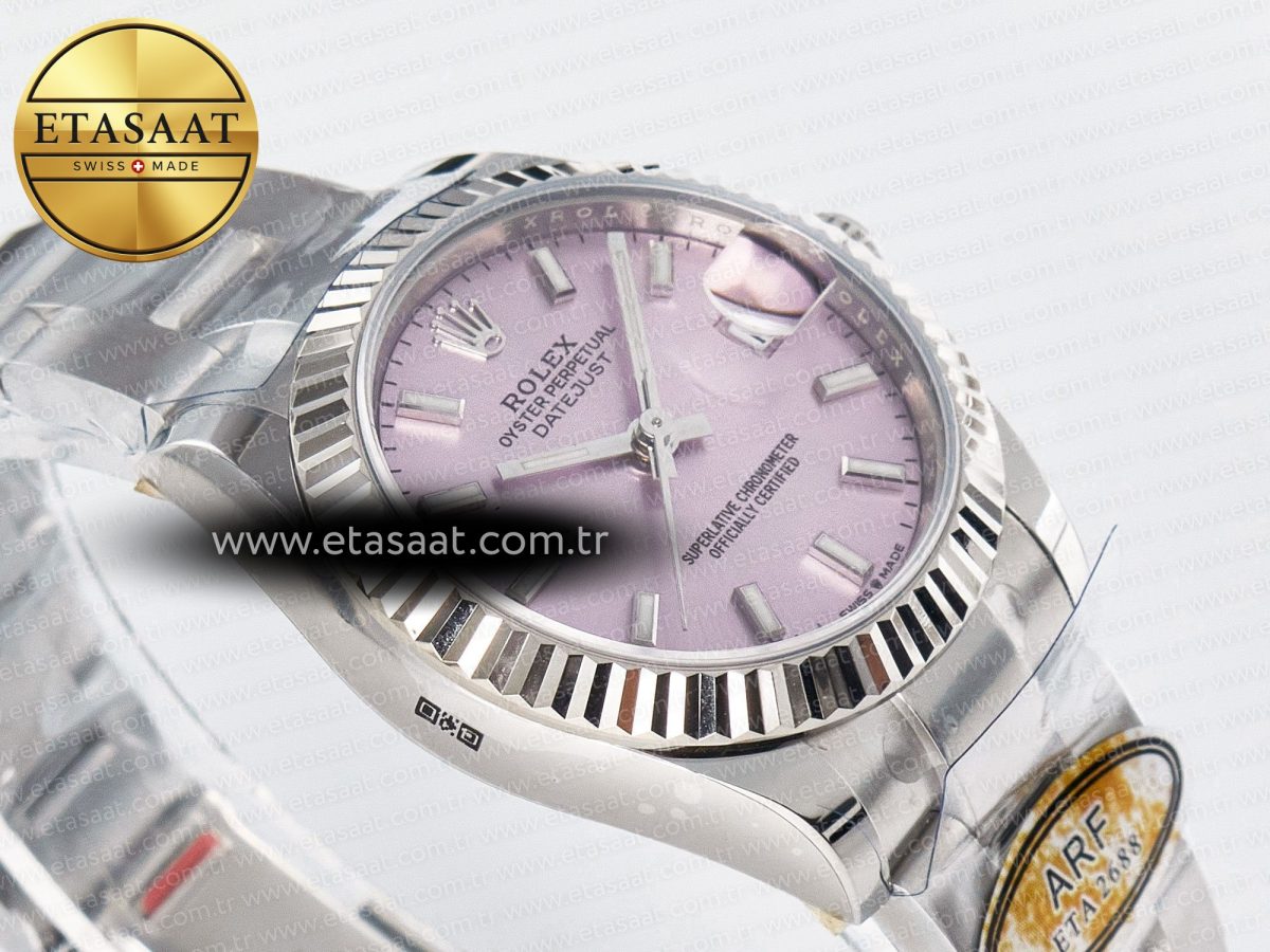 DateJust 31 278274 ARF 1:1 Best Edition 904L Steel Pink Dial Stick Marker on SS Oyster Bracelet ETA 2688 - Görsel 7