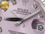 DateJust 31 278274 ARF 1:1 Best Edition 904L Steel Pink Diamonds Dial on SS Jubilee Bracelet ETA 2688 - Görsel 10