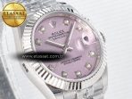 DateJust 31 278274 ARF 1:1 Best Edition 904L Steel Pink Diamonds Dial on SS Jubilee Bracelet ETA 2688 - Görsel 5
