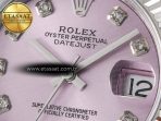 DateJust 31 278274 ARF 1:1 Best Edition 904L Steel Pink Diamonds Dial on SS Oyster Bracelet ETA 2688 - Görsel 10