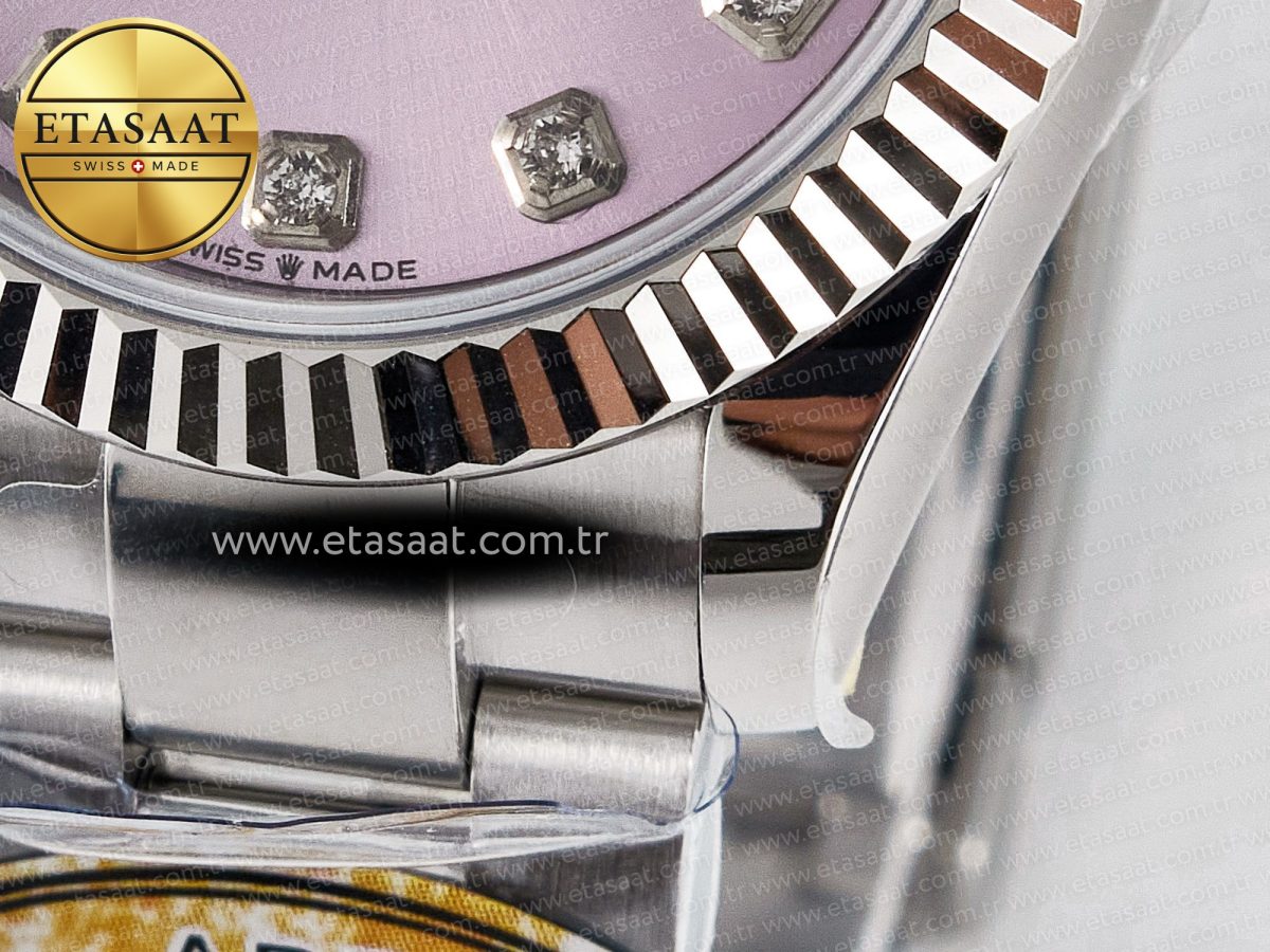 DateJust 31 278274 ARF 1:1 Best Edition 904L Steel Pink Diamonds Dial on SS Oyster Bracelet ETA 2688 - Görsel 13