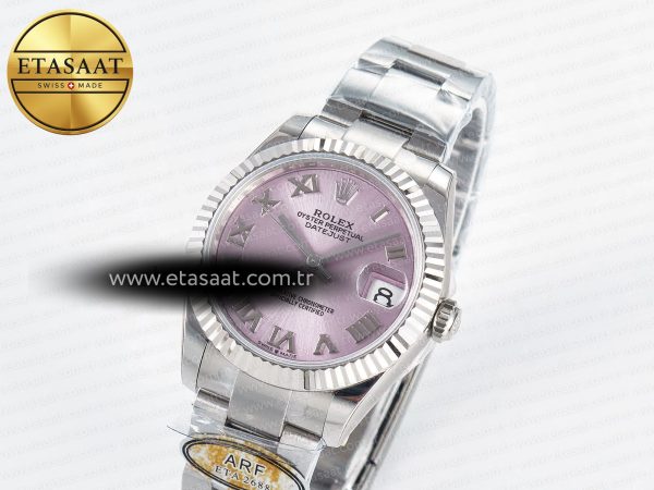 DateJust 31 278274 ARF 1:1 Best Edition 904L Steel Pink Roman Dial on SS Oyster Bracelet ETA 2688
