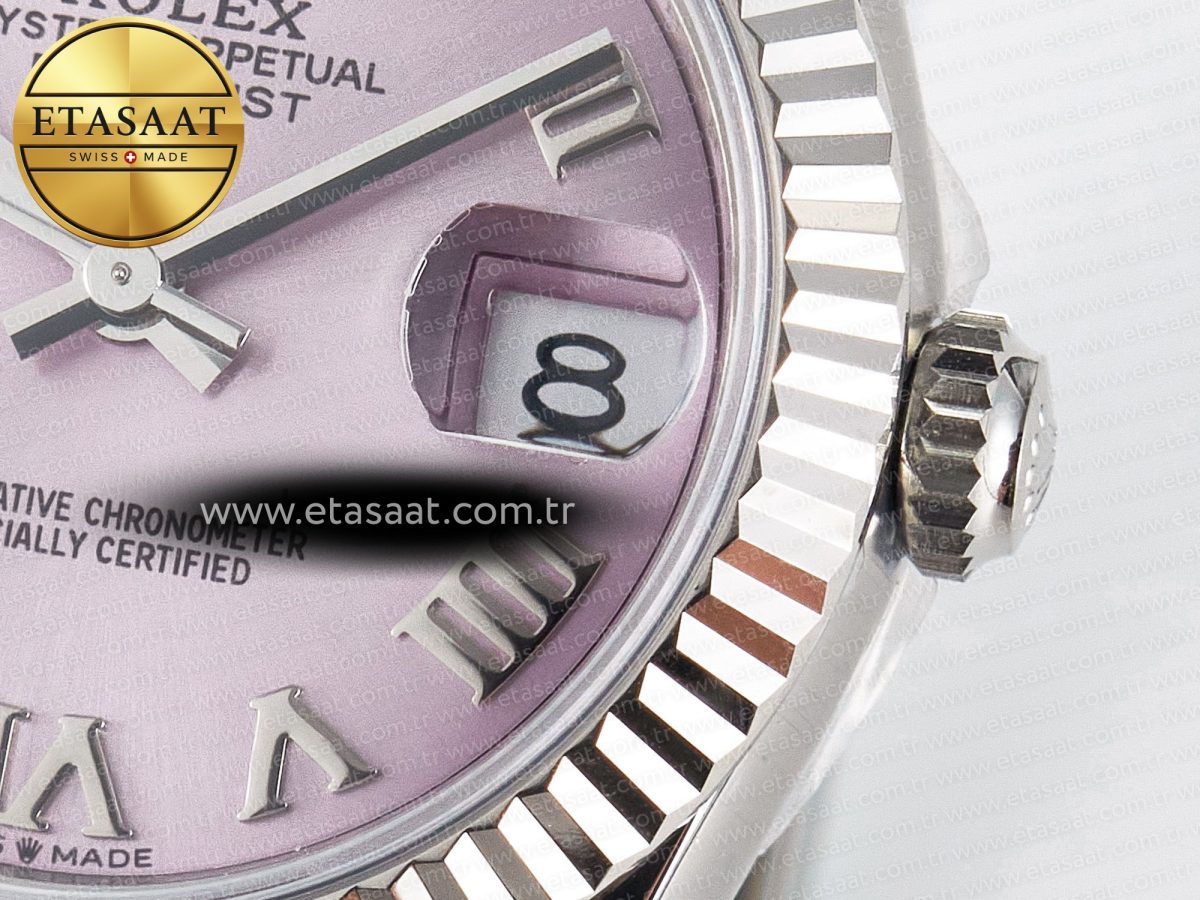 DateJust 31 278274 ARF 1:1 Best Edition 904L Steel Pink Roman Dial on SS Oyster Bracelet ETA 2688 - Görsel 11