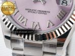 DateJust 31 278274 ARF 1:1 Best Edition 904L Steel Pink Roman Dial on SS Oyster Bracelet ETA 2688 - Görsel 12