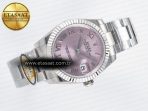 DateJust 31 278274 ARF 1:1 Best Edition 904L Steel Pink Roman Dial on SS Oyster Bracelet ETA 2688 - Görsel 8