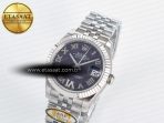 DateJust 31 278274 ARF 1:1 Best Edition 904L Steel Purple Roman Dial on SS Jubilee Bracelet ETA 2688