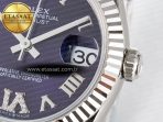 DateJust 31 278274 ARF 1:1 Best Edition 904L Steel Purple Roman Dial on SS Jubilee Bracelet ETA 2688 - Görsel 11