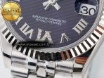 DateJust 31 278274 ARF 1:1 Best Edition 904L Steel Purple Roman Dial on SS Jubilee Bracelet ETA 2688 - Görsel 12