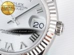 DateJust 31 278274 ARF 1:1 Best Edition 904L Steel Silver Roman Diamonds Dial on SS Jubilee Bracelet ETA 2688 - Görsel 11
