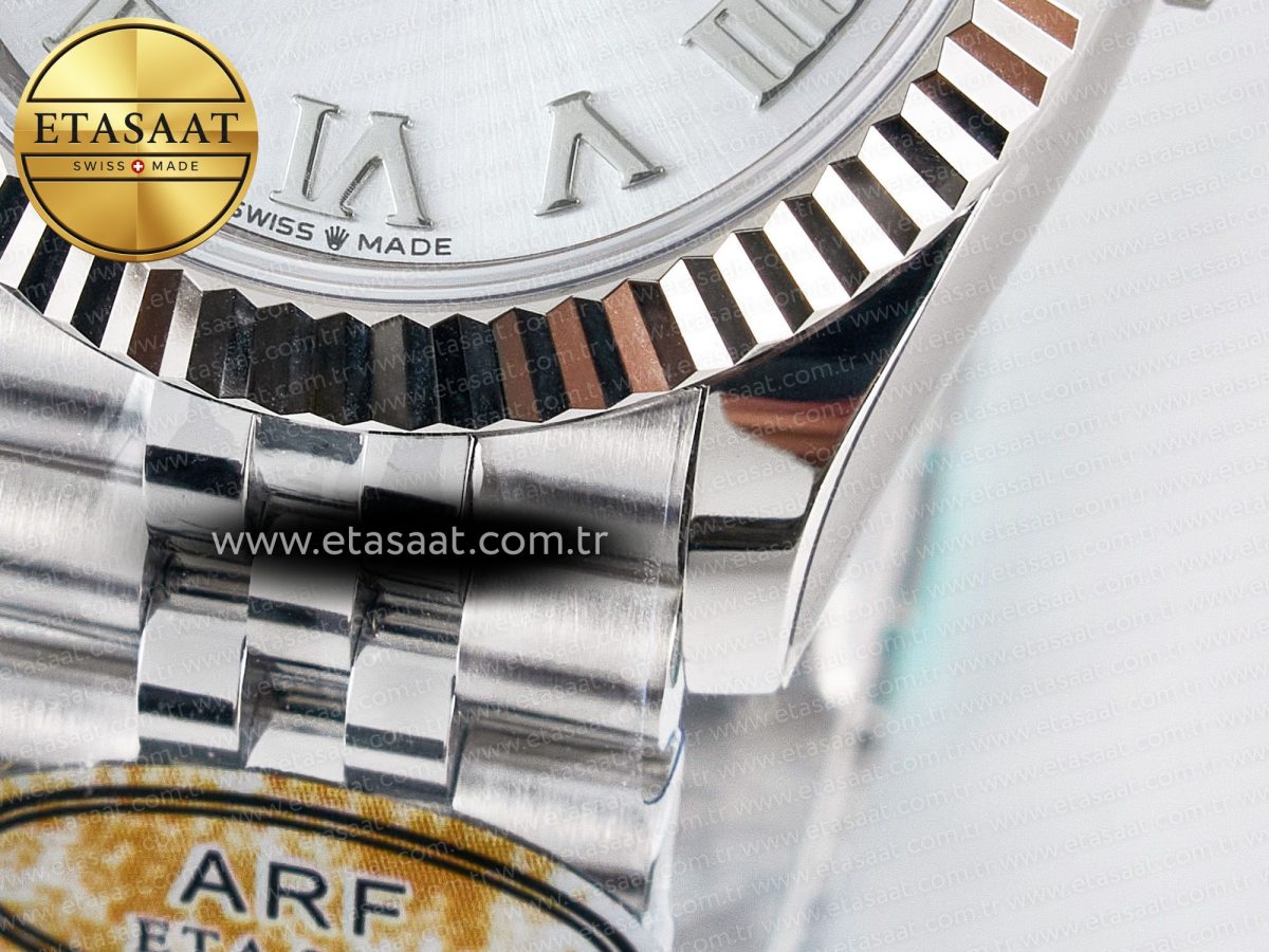 DateJust 31 278274 ARF 1:1 Best Edition 904L Steel Silver Roman Diamonds Dial on SS Jubilee Bracelet ETA 2688 - Görsel 13