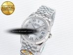 DateJust 31 278274 ARF 1:1 Best Edition 904L Steel Silver Roman Diamonds Dial on SS Jubilee Bracelet ETA 2688 - Görsel 2