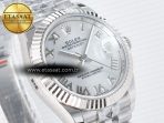 DateJust 31 278274 ARF 1:1 Best Edition 904L Steel Silver Roman Diamonds Dial on SS Jubilee Bracelet ETA 2688 - Görsel 5