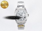 DateJust 31 278274 ARF 1:1 Best Edition 904L Steel Silver Roman Diamonds Dial on SS Oyster Bracelet ETA 2688 - Görsel 3
