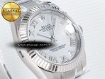 DateJust 31 278274 ARF 1:1 Best Edition 904L Steel Silver Roman Diamonds Dial on SS Oyster Bracelet ETA 2688 - Görsel 5