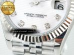 DateJust 31 278274 ARF 1:1 Best Edition 904L Steel White MOP Diamonds Dial on SS Jubilee Bracelet ETA 2688 - Görsel 12