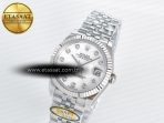 DateJust 31 278274 ARF 1:1 Best Edition 904L Steel White MOP Diamonds Dial on SS Jubilee Bracelet ETA 2688 - Görsel 2
