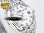 DateJust 31 278274 ARF 1:1 Best Edition 904L Steel White MOP Diamonds Dial on SS Jubilee Bracelet ETA 2688 - Görsel 5