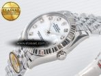 DateJust 31 278274 ARF 1:1 Best Edition 904L Steel White MOP Diamonds Dial on SS Jubilee Bracelet ETA 2688 - Görsel 6