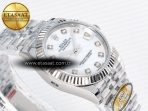 DateJust 31 278274 ARF 1:1 Best Edition 904L Steel White MOP Diamonds Dial on SS Jubilee Bracelet ETA 2688 - Görsel 7