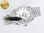 DateJust 31 278274 ARF 1:1 Best Edition 904L Steel White MOP Diamonds Dial on SS Jubilee Bracelet ETA 2688 - Görsel 8