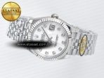 DateJust 31 278274 ARF 1:1 Best Edition 904L Steel White MOP Diamonds Dial on SS Jubilee Bracelet ETA 2688 - Görsel 9