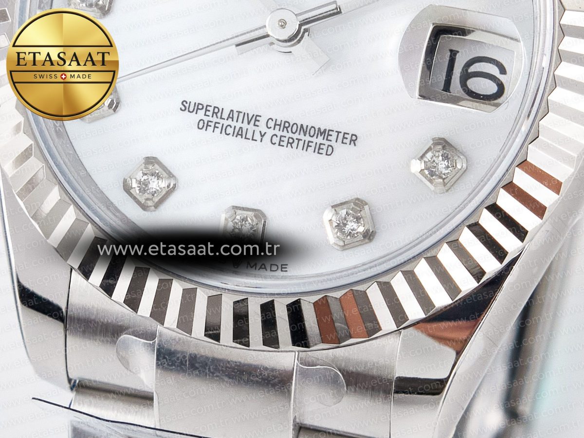 Rolex DateJust 278274 White MOP Diamonds 2688 - Görsel 12
