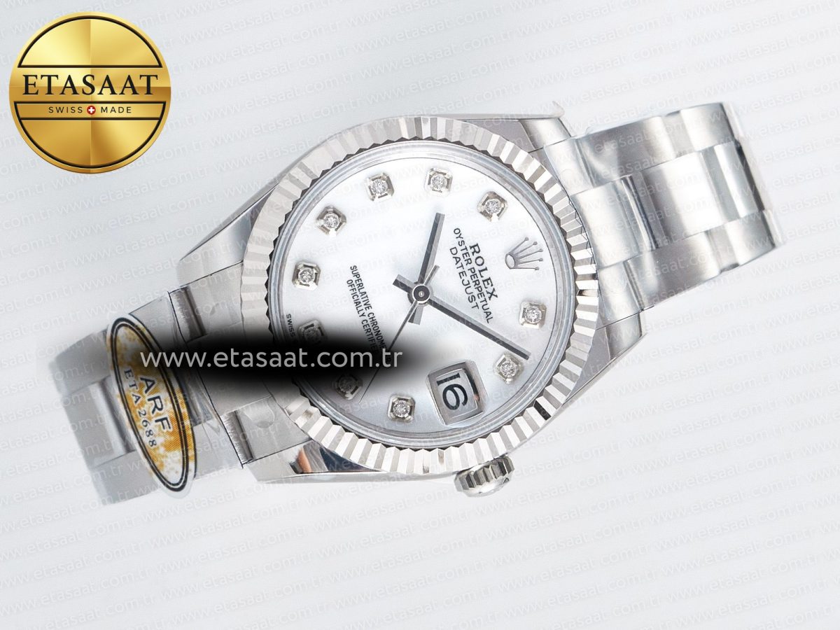 Rolex DateJust 278274 White MOP Diamonds 2688 - Görsel 8