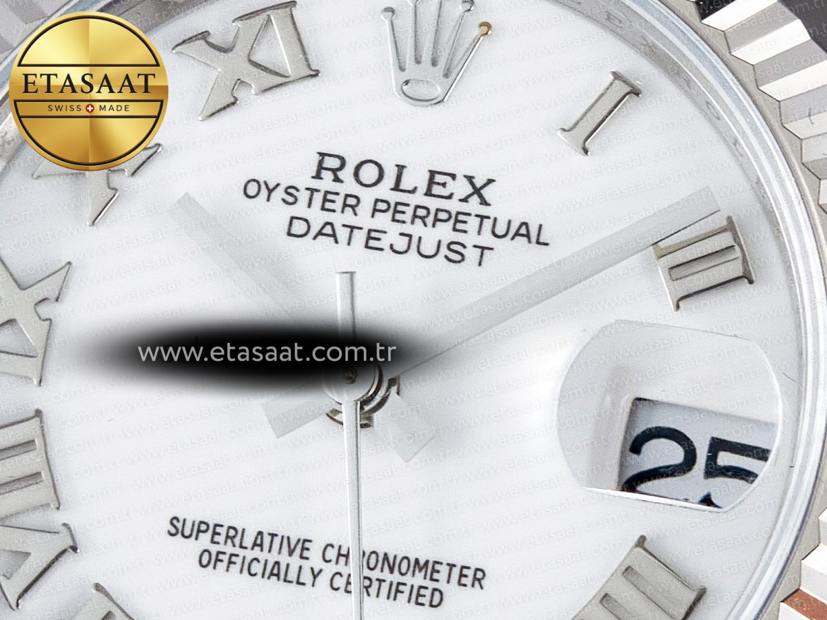 DateJust 31 278274 ARF 1:1 Best Edition 904L Steel White Roman Dial on SS Jubilee Bracelet ETA 2688 - Görsel 10
