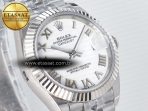 DateJust 31 278274 ARF 1:1 Best Edition 904L Steel White Roman Dial on SS Jubilee Bracelet ETA 2688 - Görsel 5