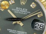 DateJust 31 278383 ARF 1:1 Best Edition 904L Steel Green Diamonds Dial on SS/YG Jubilee Bracelet ETA 2688 - Görsel 10