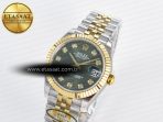 DateJust 31 278383 ARF 1:1 Best Edition 904L Steel Green Diamonds Dial on SS/YG Jubilee Bracelet ETA 2688 - Görsel 2