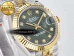 DateJust 31 278383 ARF 1:1 Best Edition 904L Steel Green Diamonds Dial on SS/YG Jubilee Bracelet ETA 2688 - Görsel 5