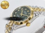 DateJust 31 278383 ARF 1:1 Best Edition 904L Steel Green Diamonds Dial on SS/YG Jubilee Bracelet ETA 2688 - Görsel 6