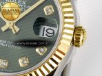 DateJust 31 278383 ARF 1:1 Best Edition 904L Steel Green Diamonds Dial on SS/YG Oyster Bracelet ETA 2688 - Görsel 11
