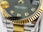 DateJust 31 278383 ARF 1:1 Best Edition 904L Steel Green Diamonds Dial on SS/YG Oyster Bracelet ETA 2688 - Görsel 12