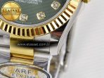 DateJust 31 278383 ARF 1:1 Best Edition 904L Steel Green Diamonds Dial on SS/YG Oyster Bracelet ETA 2688 - Görsel 13
