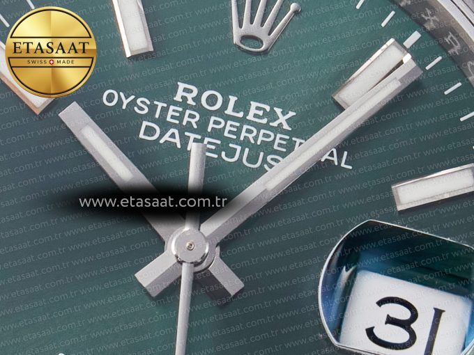 DateJust 36 126200 904L SS VSF 1:1 Best Edition Green Dial on Jubilee Bracelet VS3235 - Görsel 11