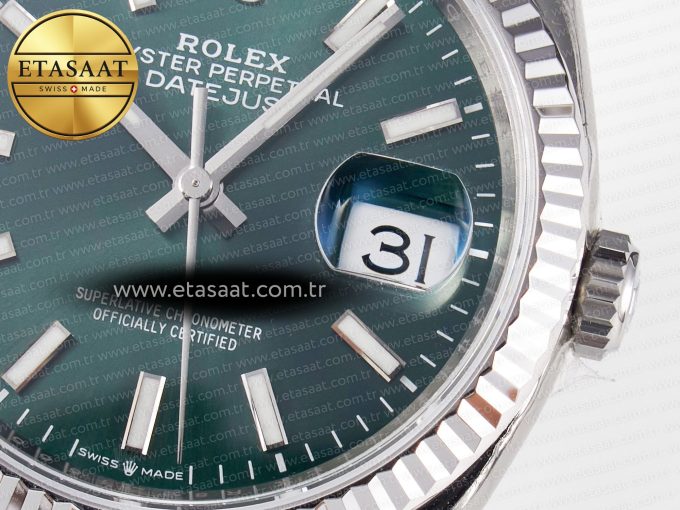 DateJust 36 126200 904L SS VSF 1:1 Best Edition Green Dial on Jubilee Bracelet VS3235 - Görsel 12