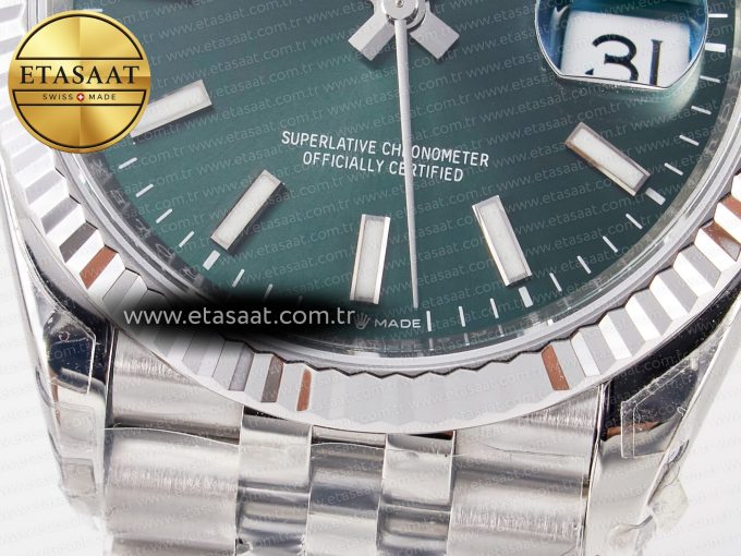 DateJust 36 126200 904L SS VSF 1:1 Best Edition Green Dial on Jubilee Bracelet VS3235 - Görsel 13