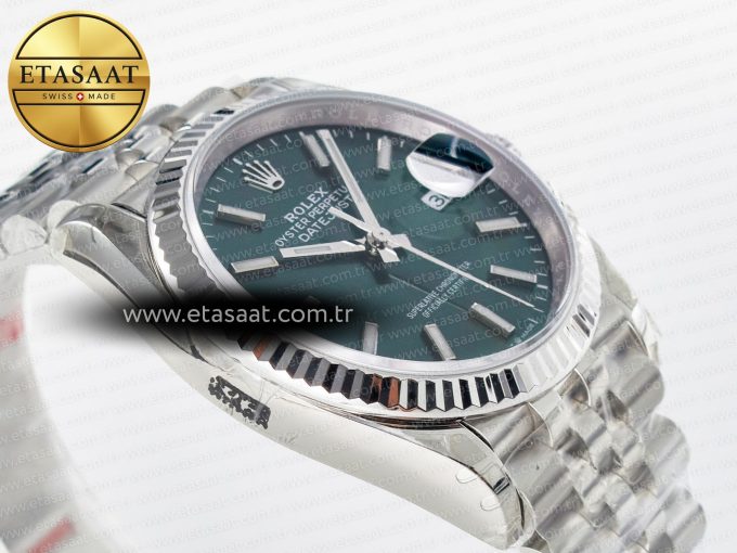 DateJust 36 126200 904L SS VSF 1:1 Best Edition Green Dial on Jubilee Bracelet VS3235 - Görsel 7