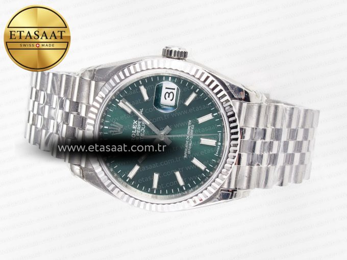 DateJust 36 126200 904L SS VSF 1:1 Best Edition Green Dial on Jubilee Bracelet VS3235 - Görsel 9