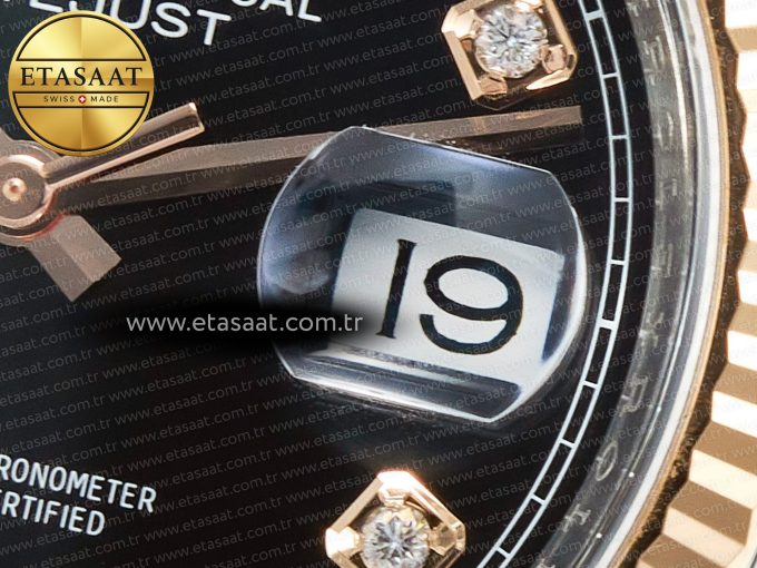 Rolex DateJust 126231 Black Diamonds VR3235 - Görsel 12