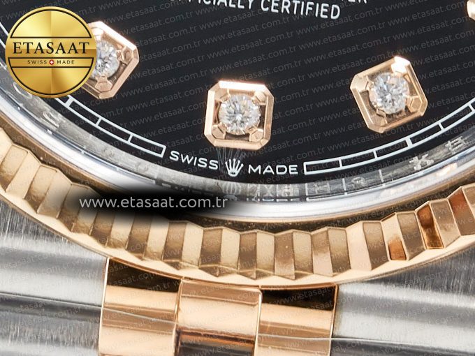 Rolex DateJust 126231 Black Diamonds VR3235 - Görsel 13