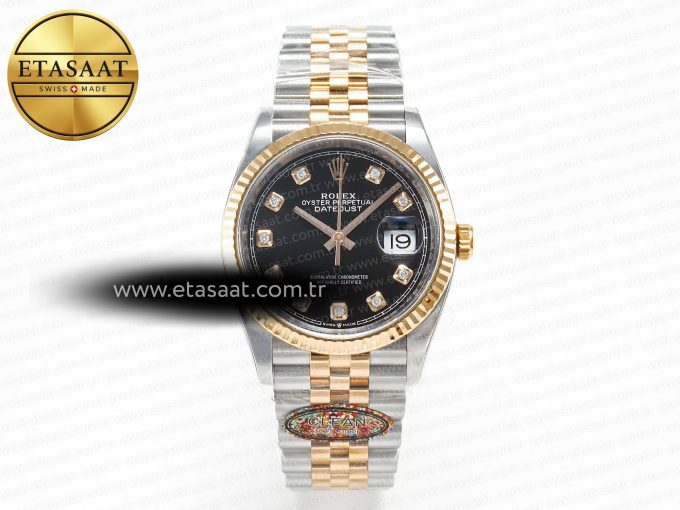 Rolex DateJust 126231 Black Diamonds VR3235 - Görsel 3